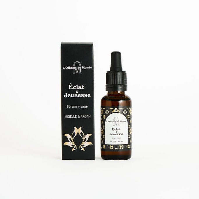 Sérum Visage - Éclat & Jeunesse - Nigelle & Argan - lofficinedumonde.fr