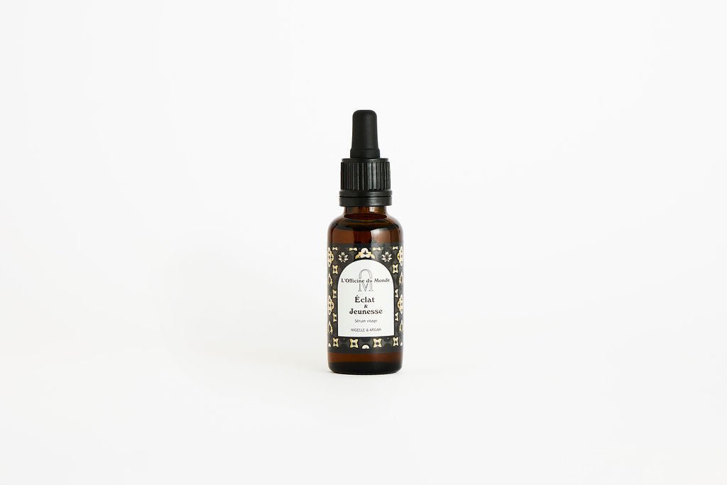 Sérum Visage - Éclat &amp; Jeunesse - Nigelle &amp; Argan - lofficinedumonde.fr