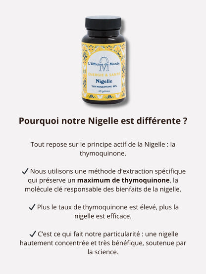 Énergie &amp; Santé - Thymoquinone 20mg - Cure de 2 mois - Formulé par un pharmacien