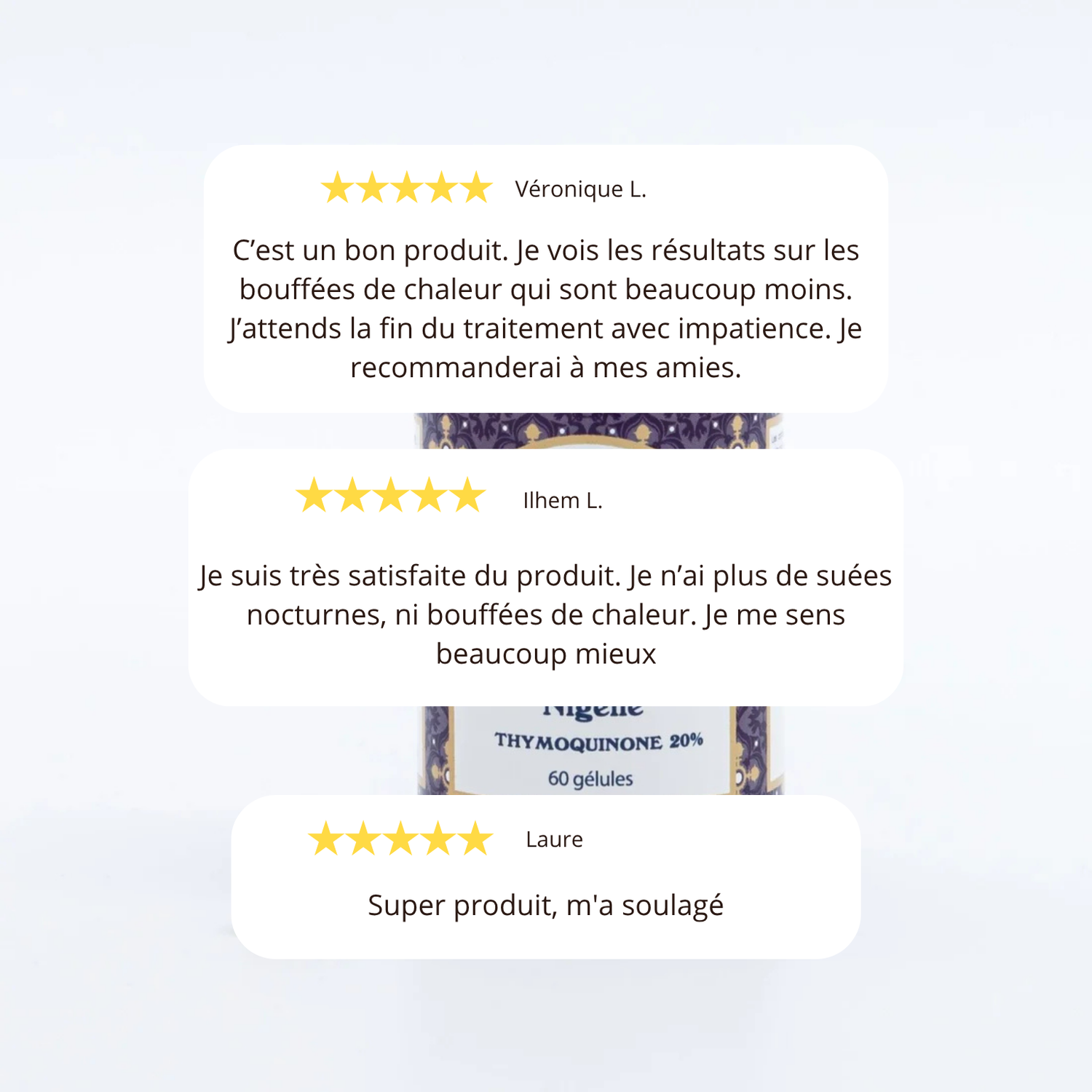 Ménopause - Thymoquinone 20mg - Cure de 2 mois