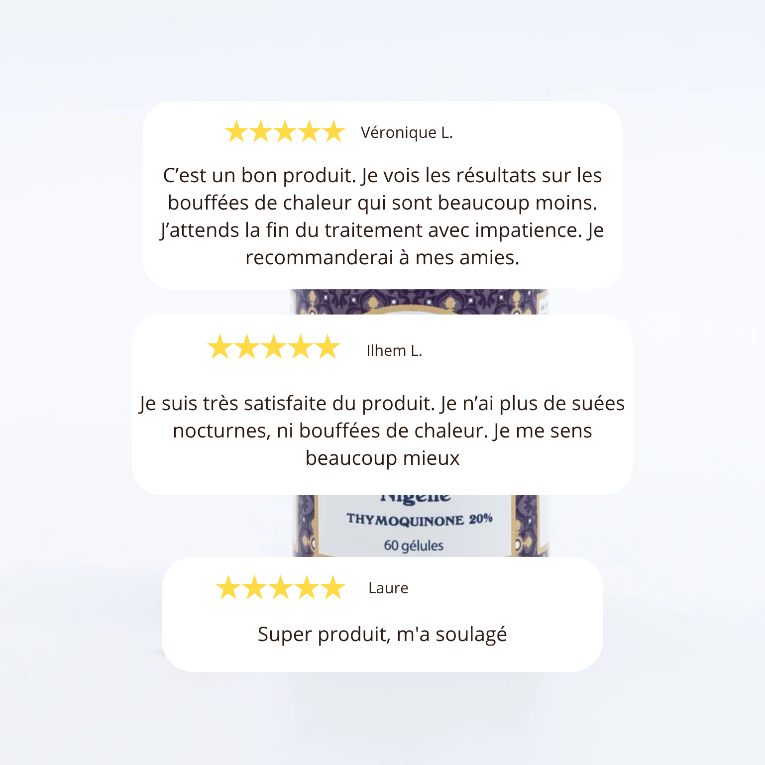 Ménopause - Thymoquinone 20mg - Cure de 2 mois